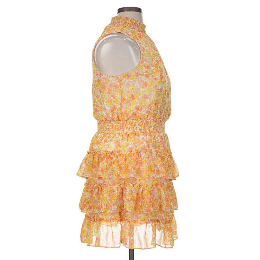 1.State Women's Sleeveless Floral Smocked Tiered Mini Dress - Size X Large - Picture 6 of 10